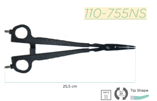 Bipolar Artery Sealer pincet, 25 cm med 3 mm tip til Surtron 160   Eicktron 160 elkirurgiapparat